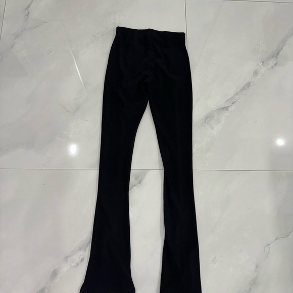 Zara black pants. Stretchy split hem pants worn once - Picture 3 of 3